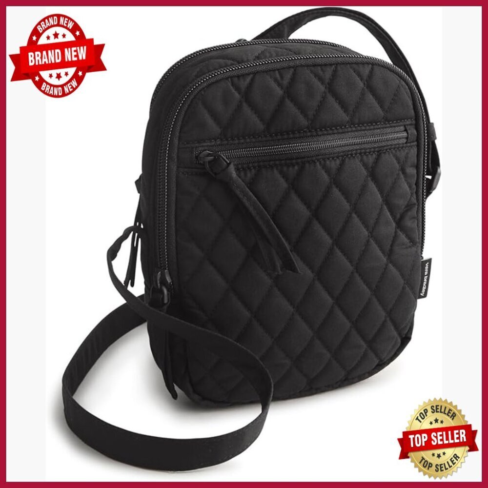 Premium Cotton Crossbody Bag Compact Travel Purse Adjustable Strap